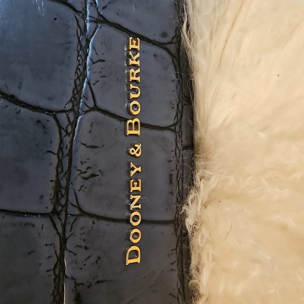Dooney & Bourke  Croc-Embossed Dome Satchel - Picture 2 of 11